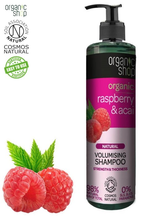 organic shop szampon malina