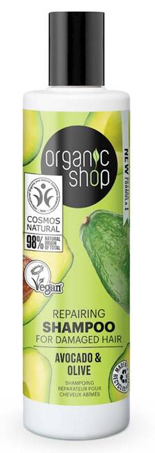 organic shop szampon z pompka