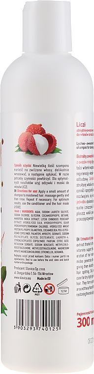 ovoc szampon do włosów zniszczonych liczi 300ml