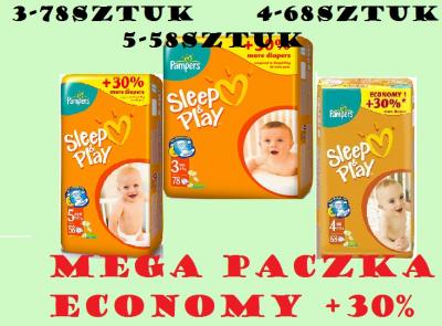 paczka pampersy pampers pomaranczowe