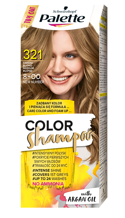 palette color shampoo szampon koloryzujący 221 średni brąz