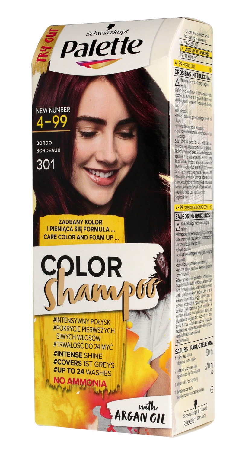 palette color shampoo szampon koloryzujący kasztan