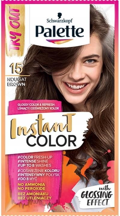 palette instant color 15 nugatowy brąz szampon koloryzujący