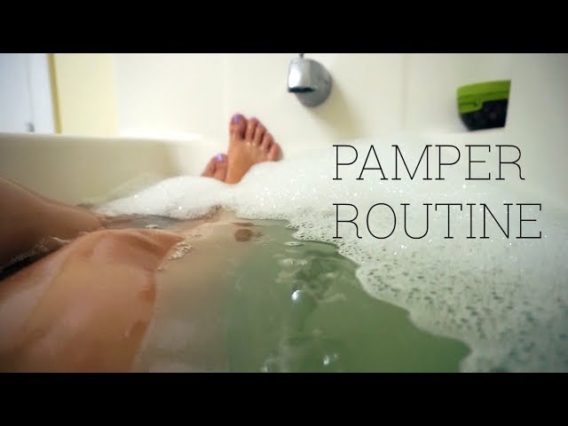 pamper routine 2017 spa night