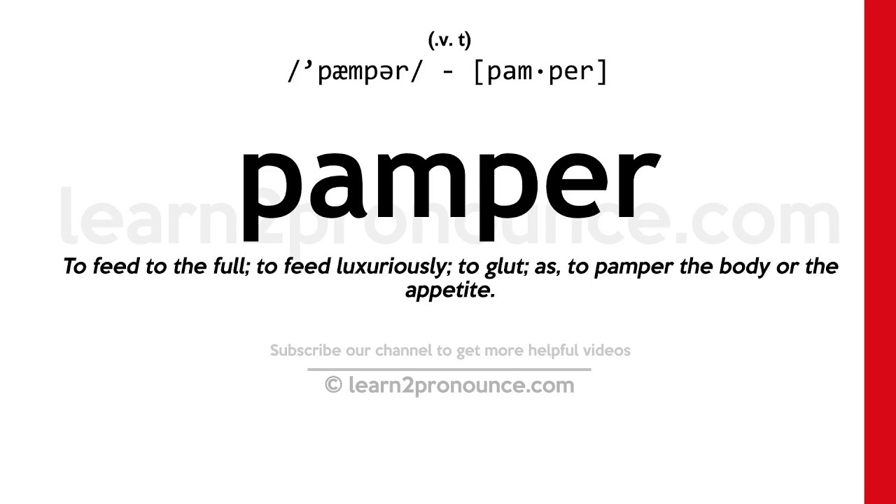 pampered pronunciation