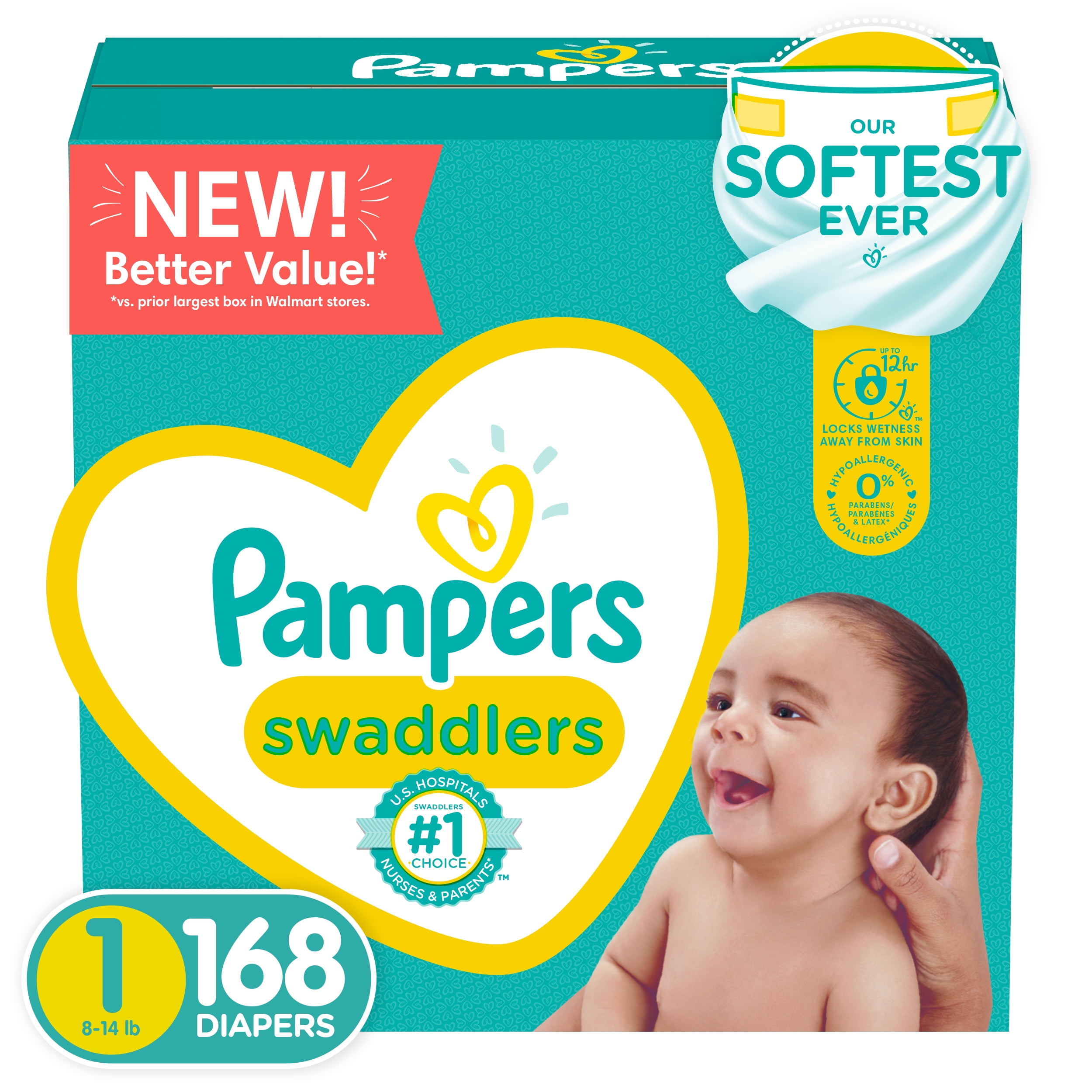 pampers 1 newborn 1 mini smyk 168 szt