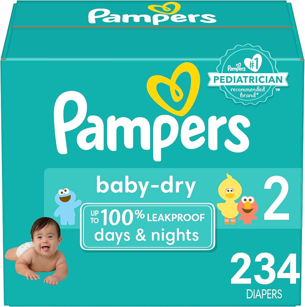 pampers 2 new baby baby dry