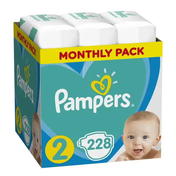 pampers 228 sztuk