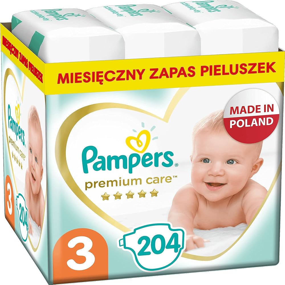 pampers 3 204 sztuk