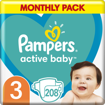 pampers 3 208 szt