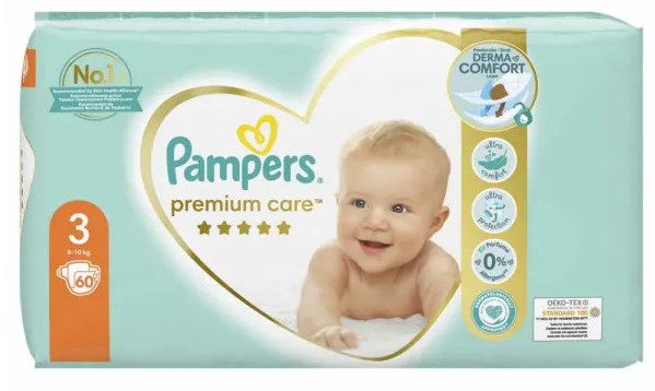 pampers 3 premium care cena