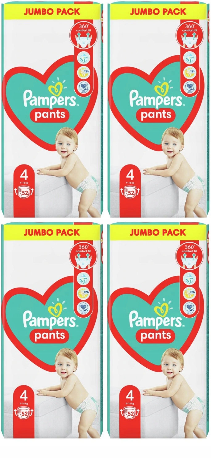 pampers 4 208 szt