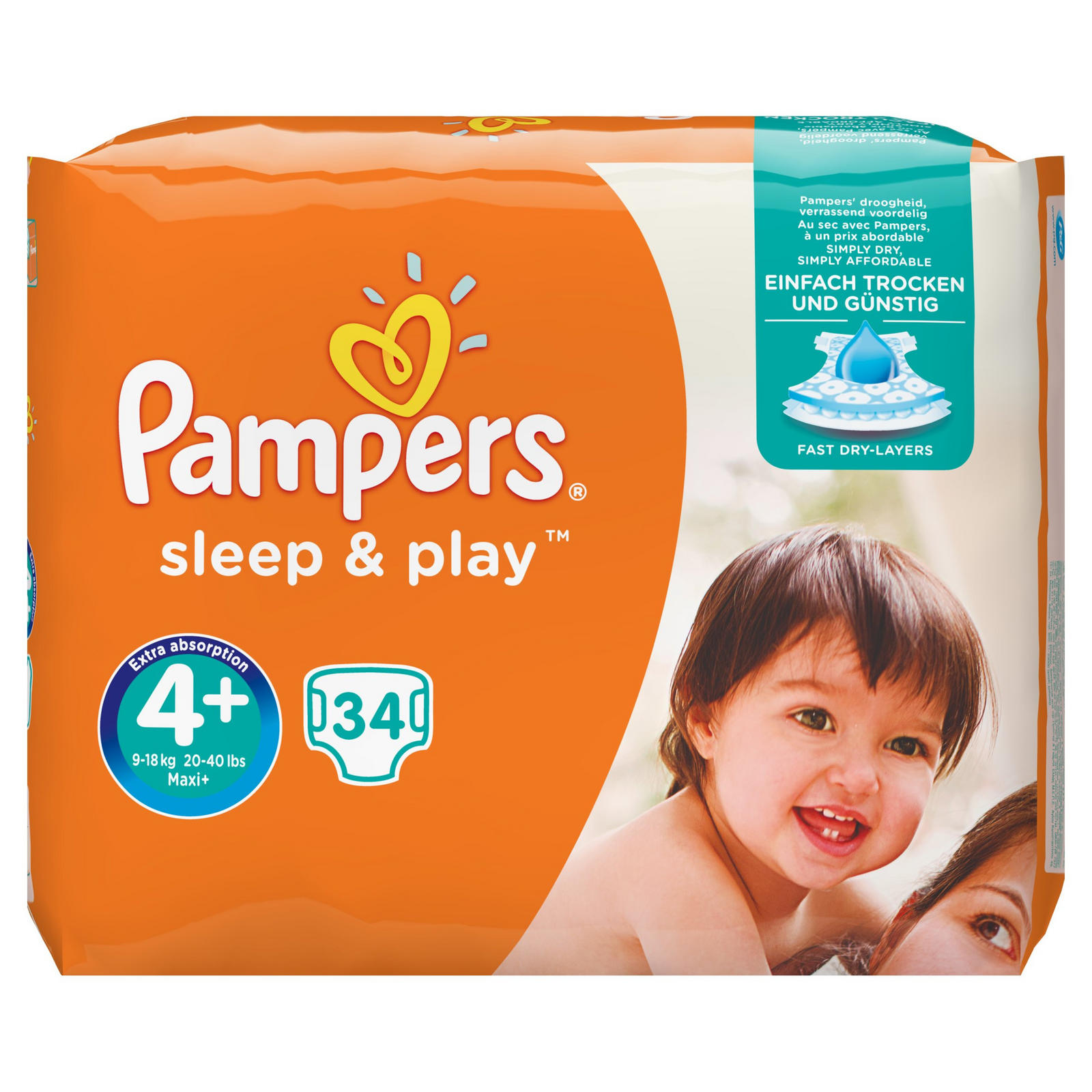 pampers 4 pomarańczowe 39.99