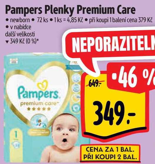 pampers 72 cena