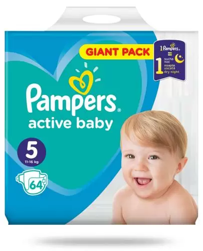 pampers activ baby 5 64 szt cena