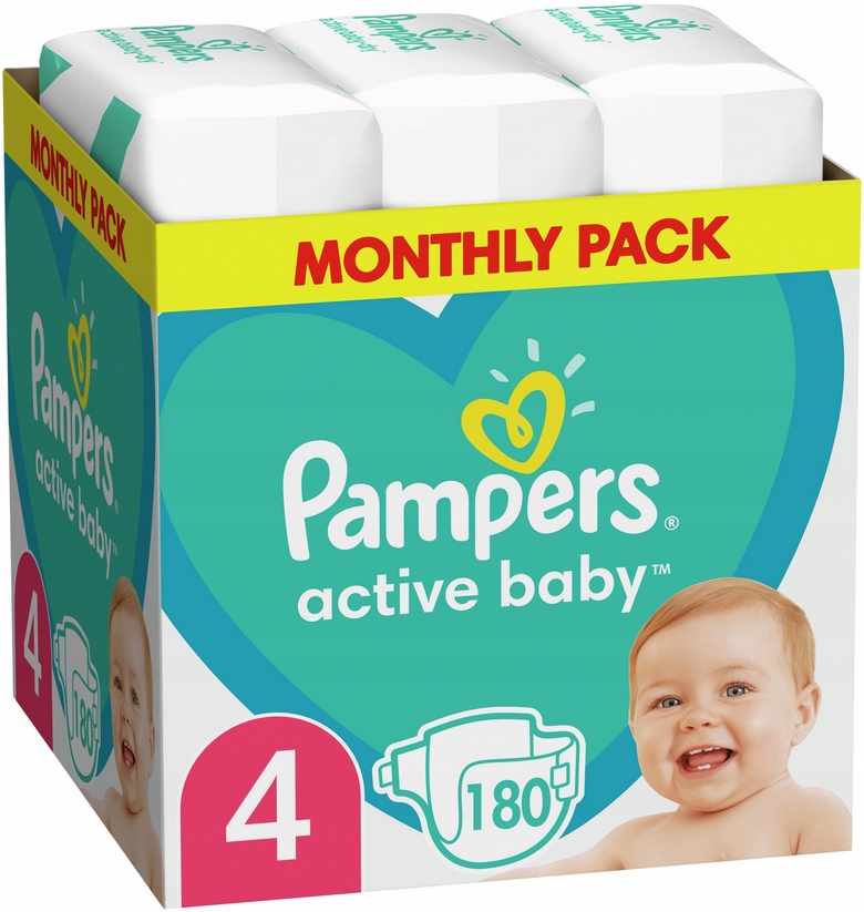 pampers activ baby dry 4 miesieczny zapas