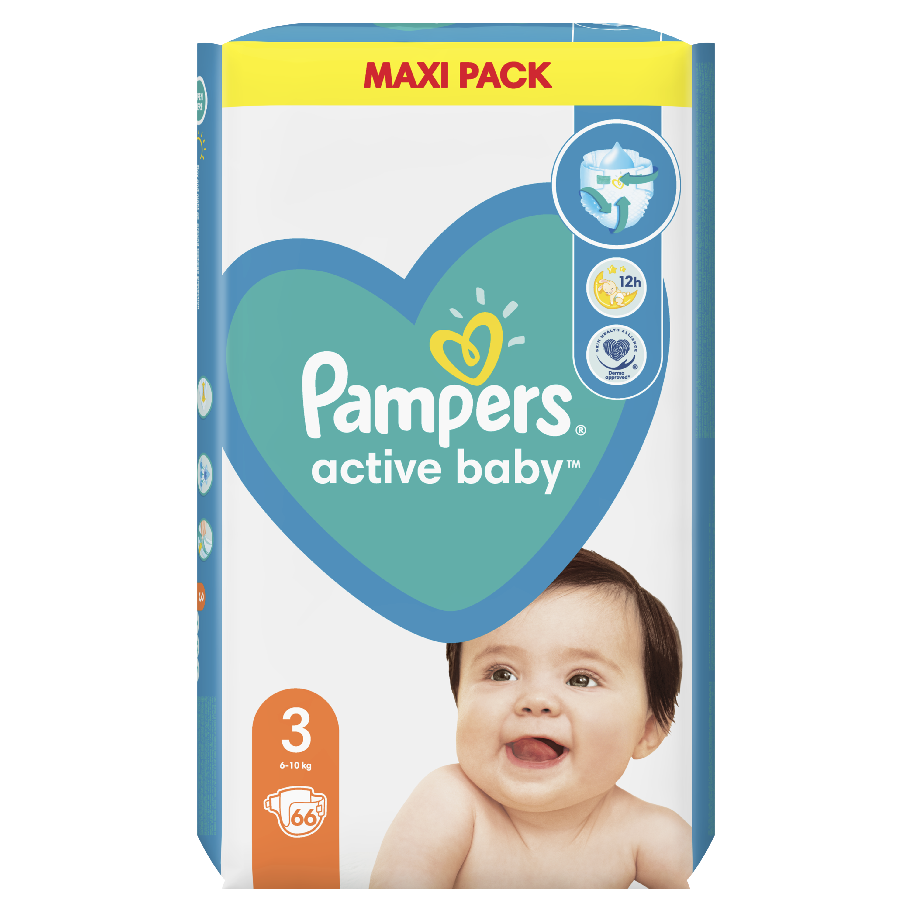 pampers active baby 3 maxi pack