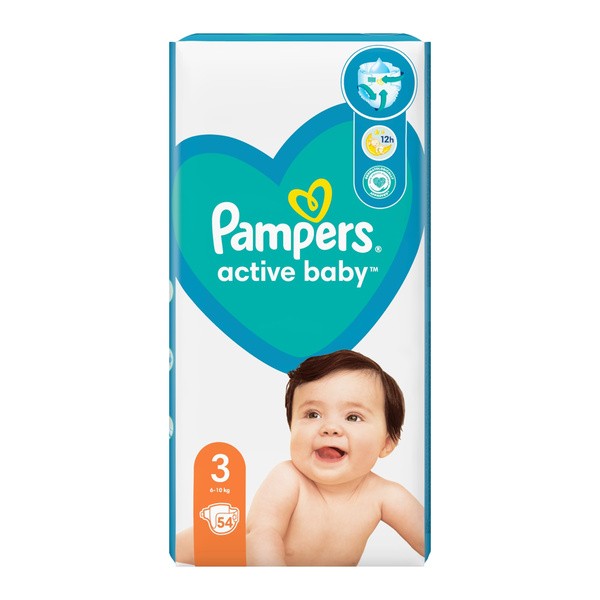 pampers active baby 3 opakowania