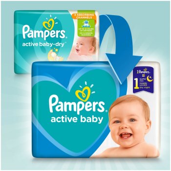 pampers active baby 4+ 53