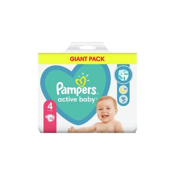 pampers active baby 4 76 szt