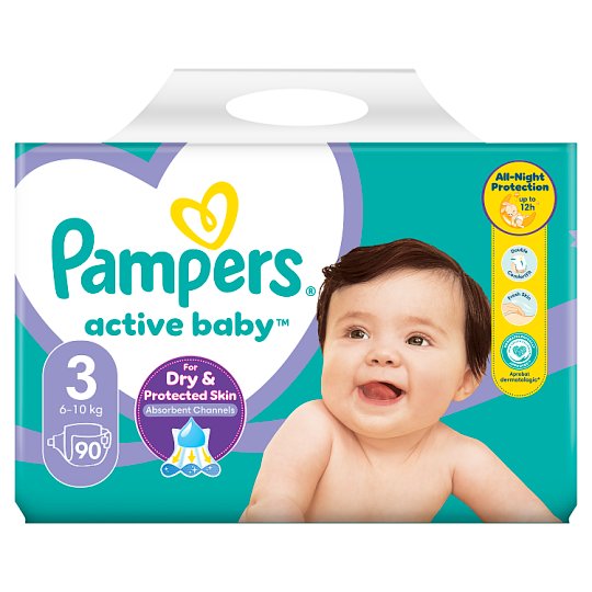 pampers active baby dry 3 68 szt tesco