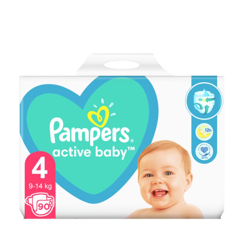 pampers active baby dry 4 90