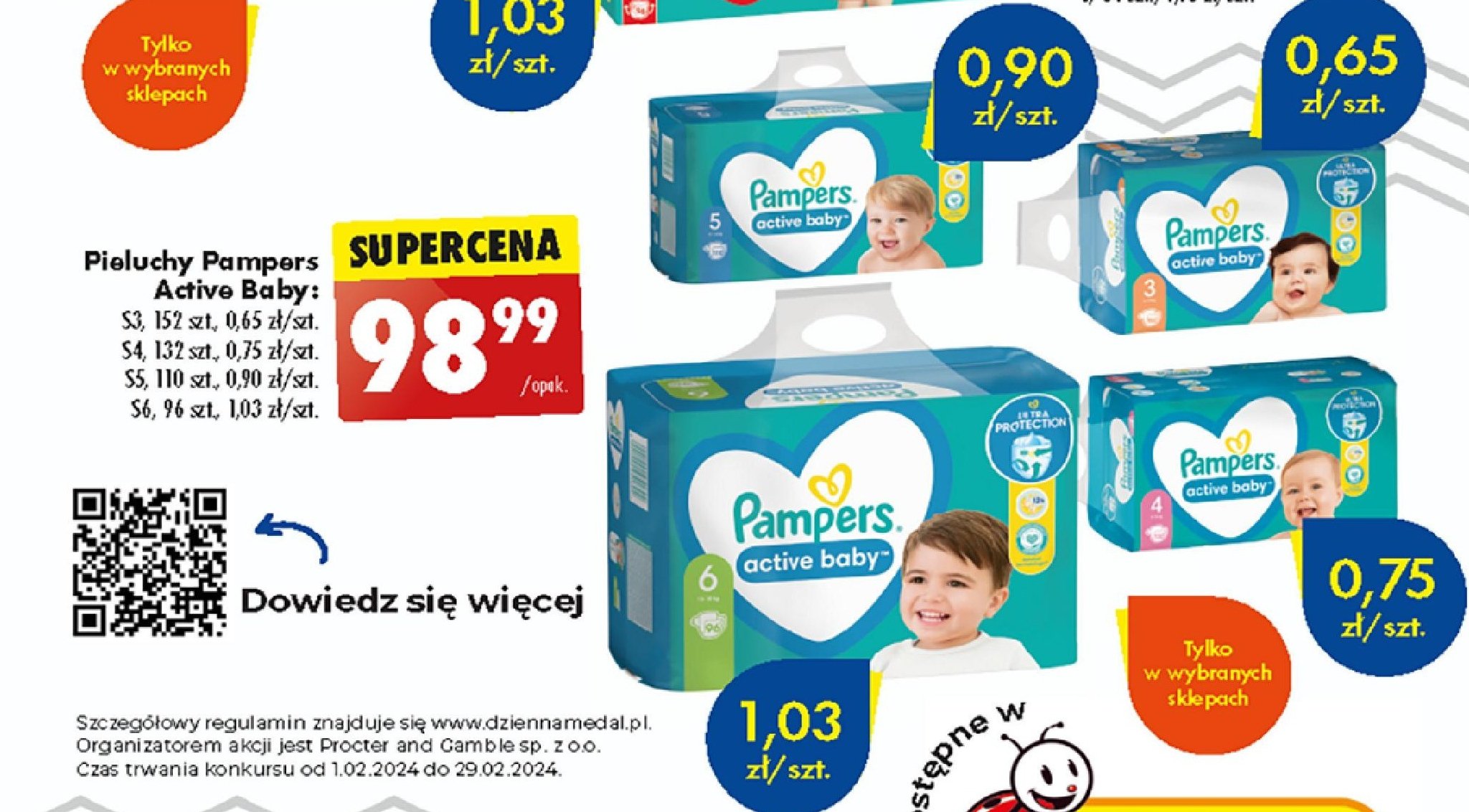 pampers active baby dry 4 biedronka