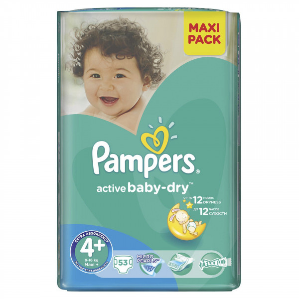 pampers active baby dry 53