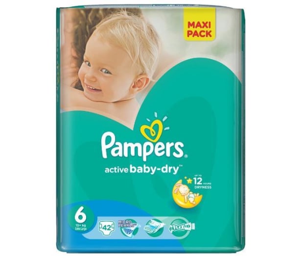 pampers active baby dry 6 extra large 15kg+