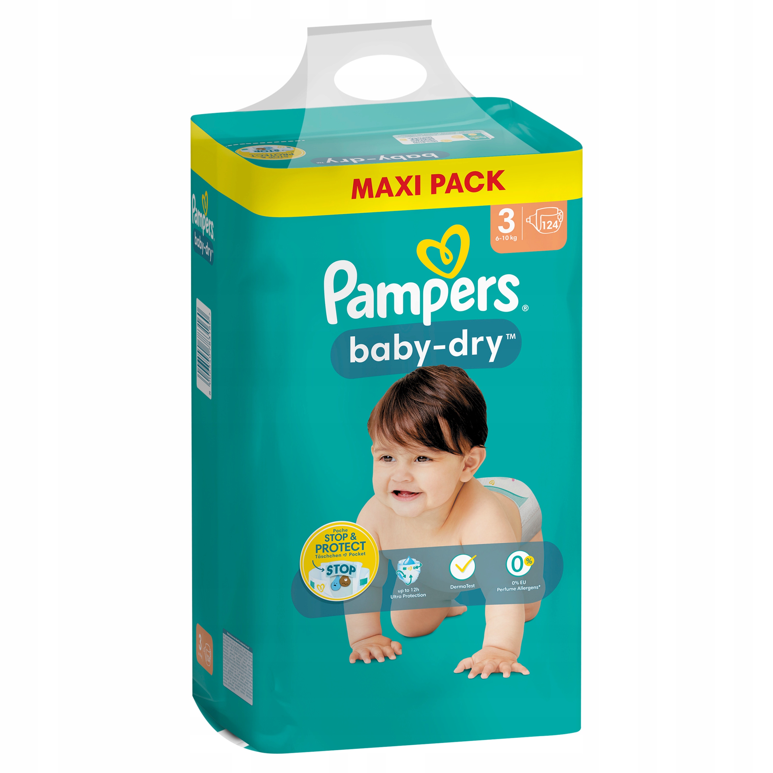 pampers active baby-dry pieluszki 3 midi 74 sztuki