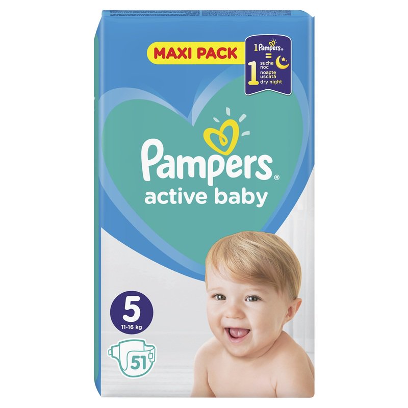 pampers active baby fry 5