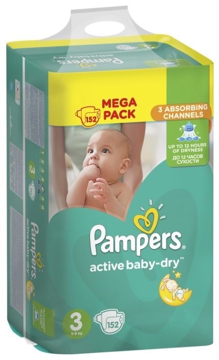 pampers active baby midi mega pack