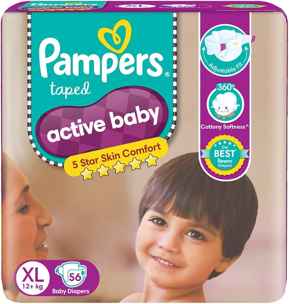 pampers active baby x large