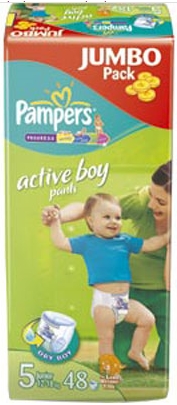 pampers active boy pants 5