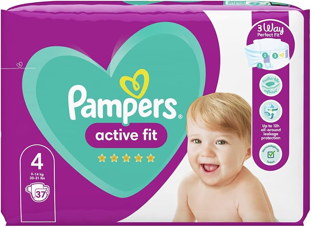 pampers active fit size 4 nappies