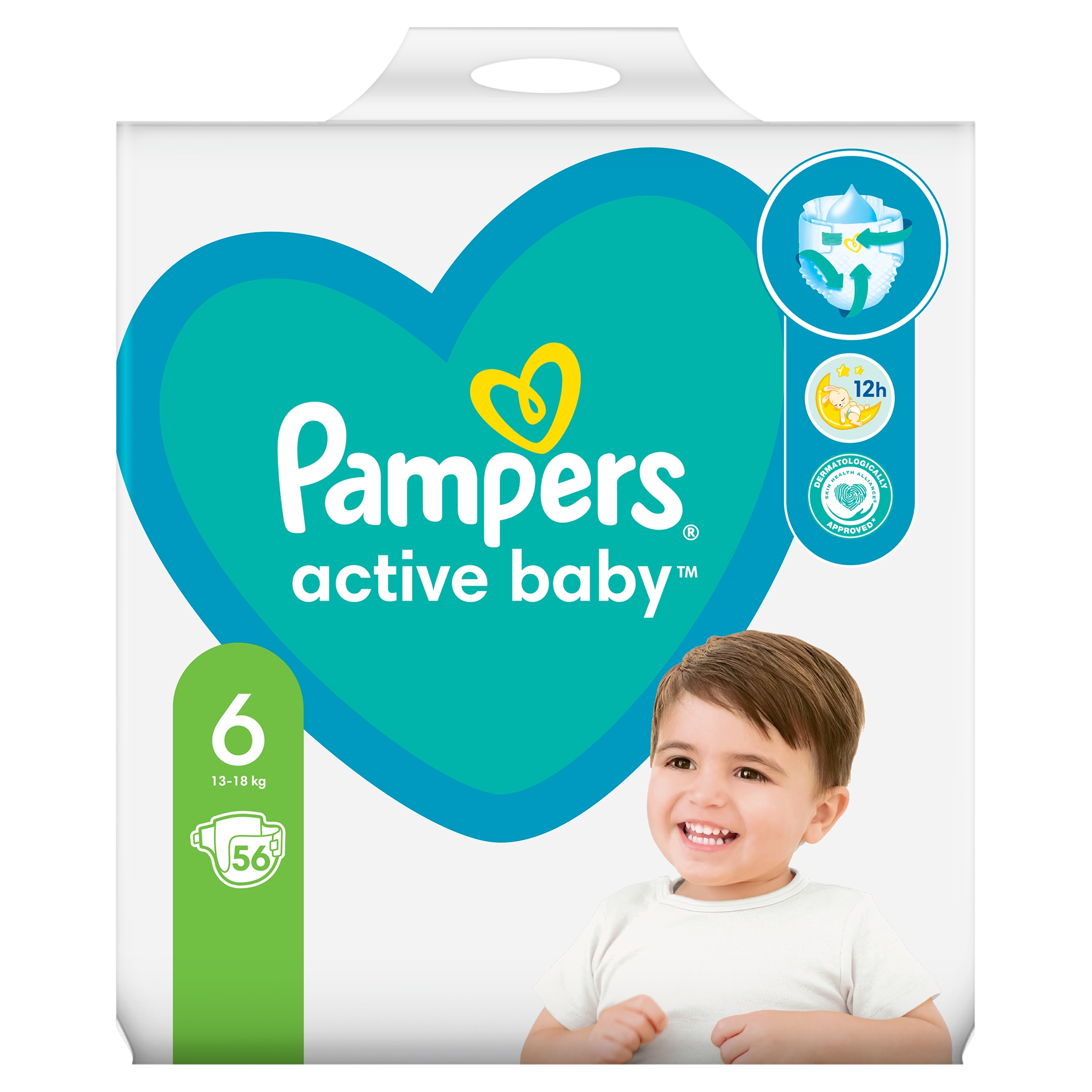 pampers active rozowe