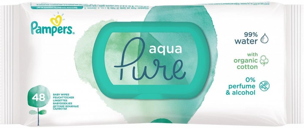 pampers aqua pure 14x48 ks