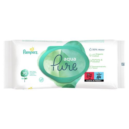 pampers aqua pure wipes 70