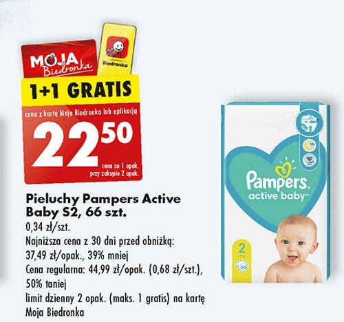 pampers baby dry 2 na promocji