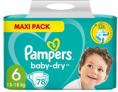 pampers baby dry 6+ extra large sklep