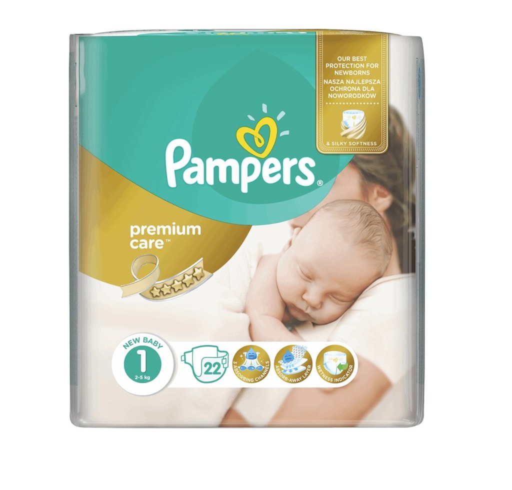 pampers białe