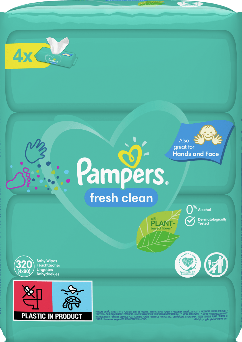 pampers chusteczki nawilżane natural clean