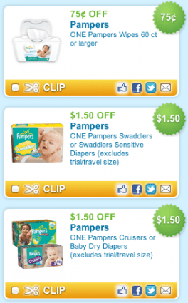 pampers diapers coupons