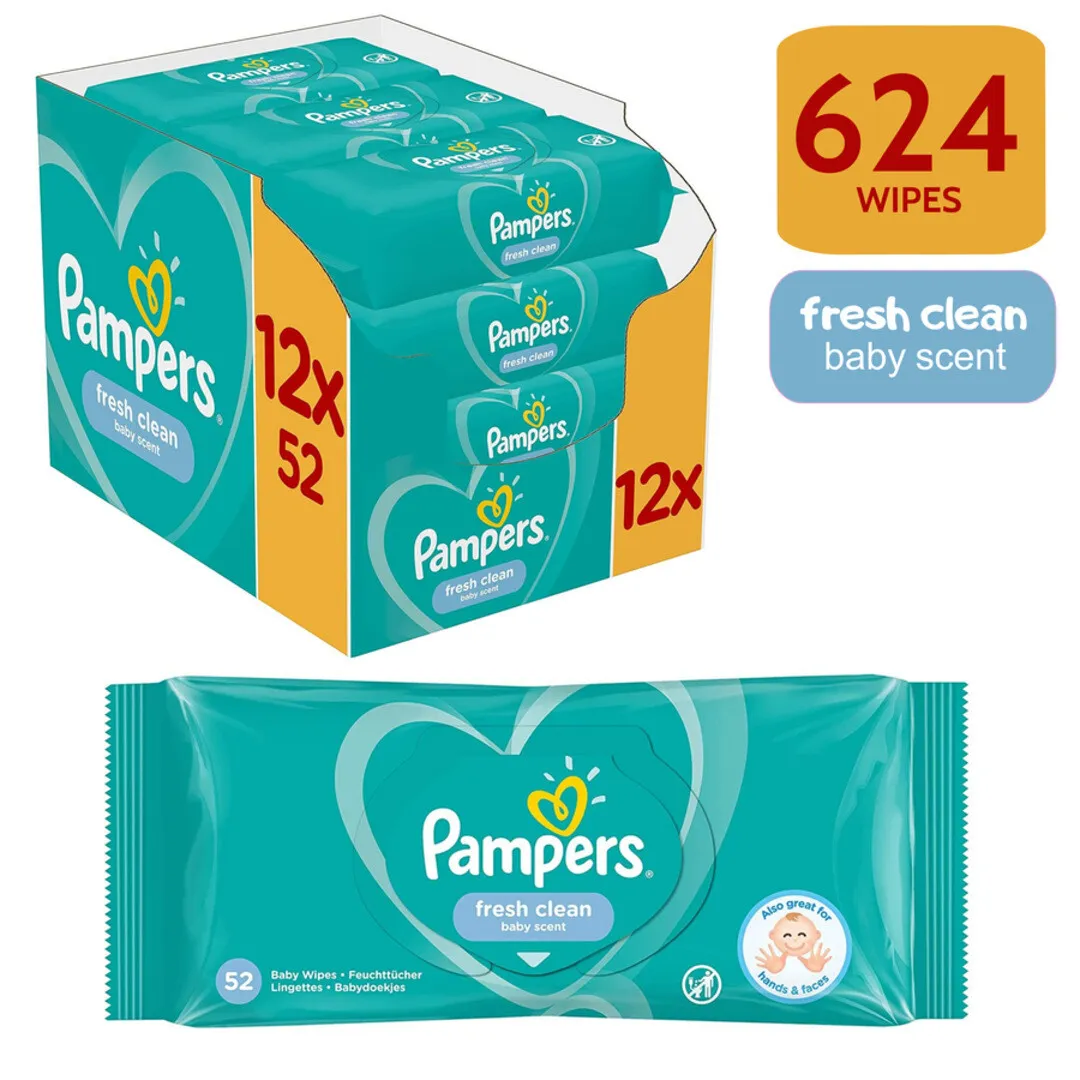 pampers fresh clean baby scent