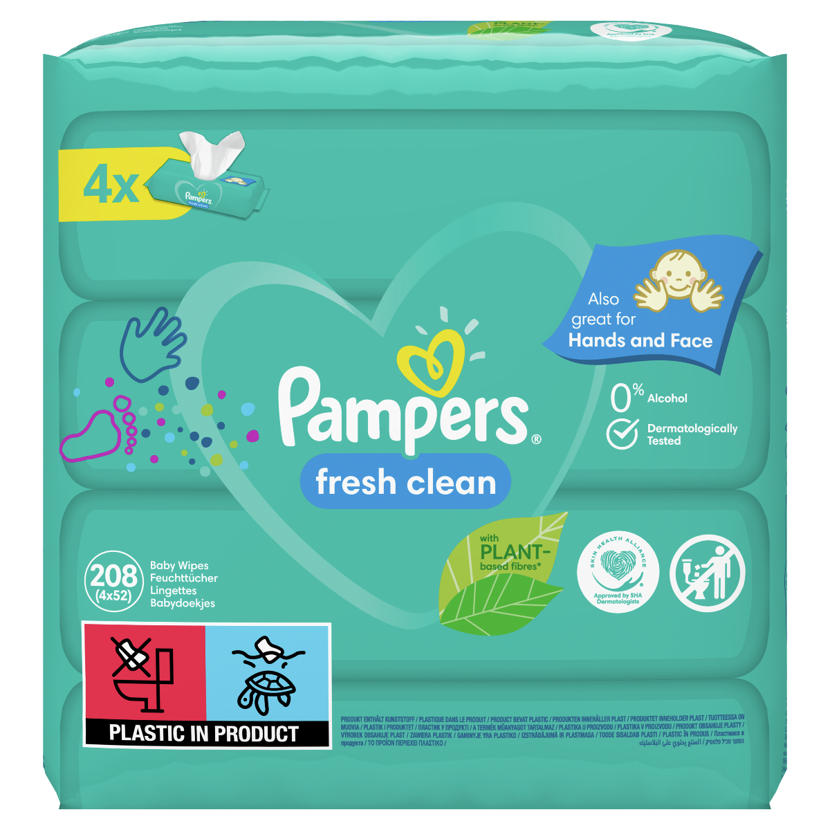 pampers fresh clean chusteczki 9 x 64 sztuki