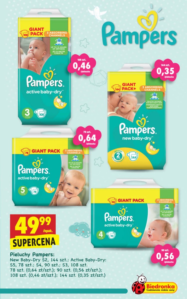 pampers giga pack 3 biedronka