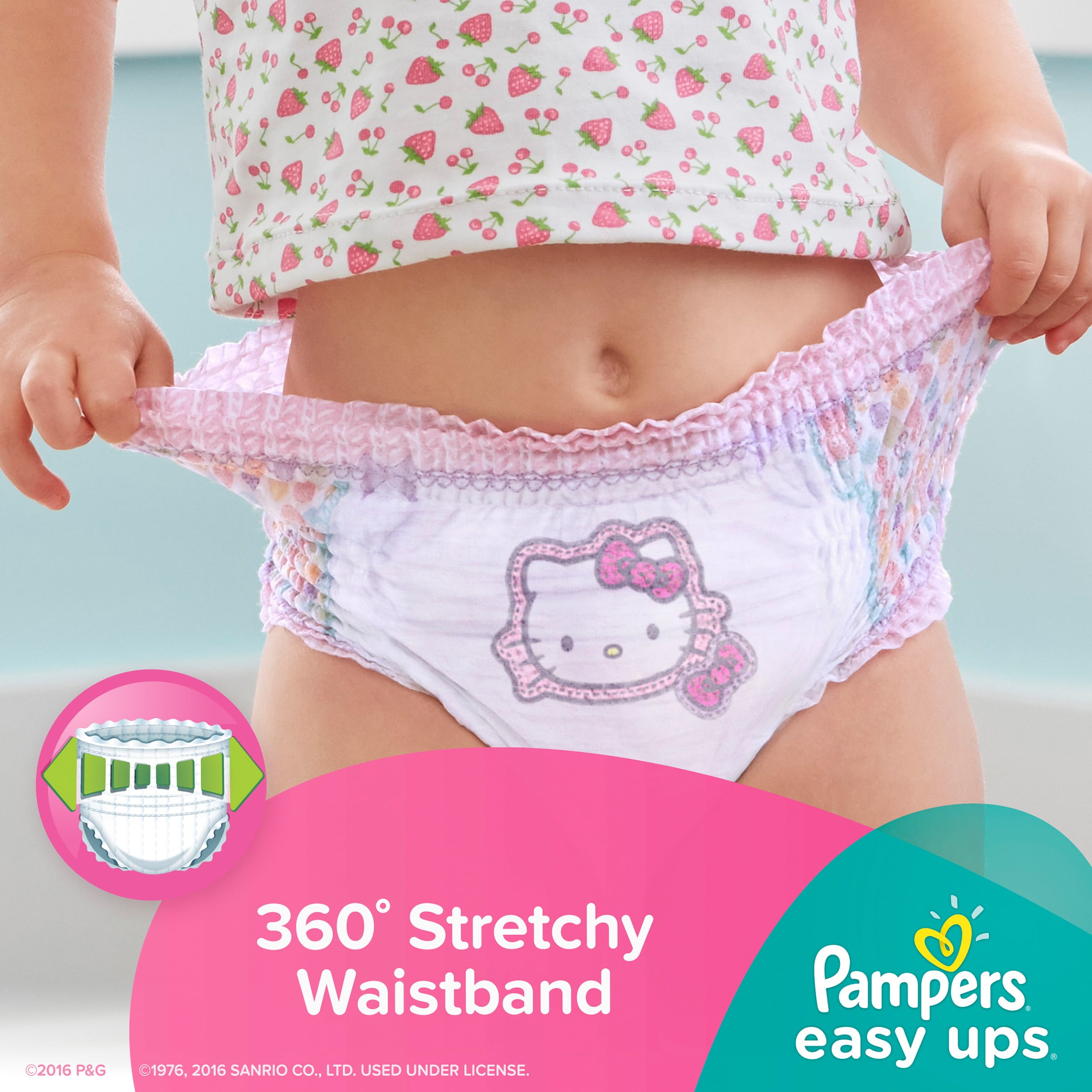 pampers hello kitty pull ups front and back