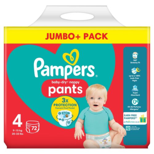 pampers jumbo 4 pants