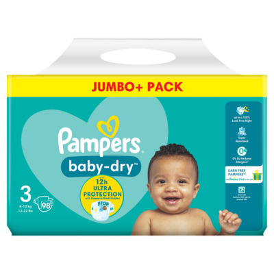 pampers jumbo pack size 3 asda