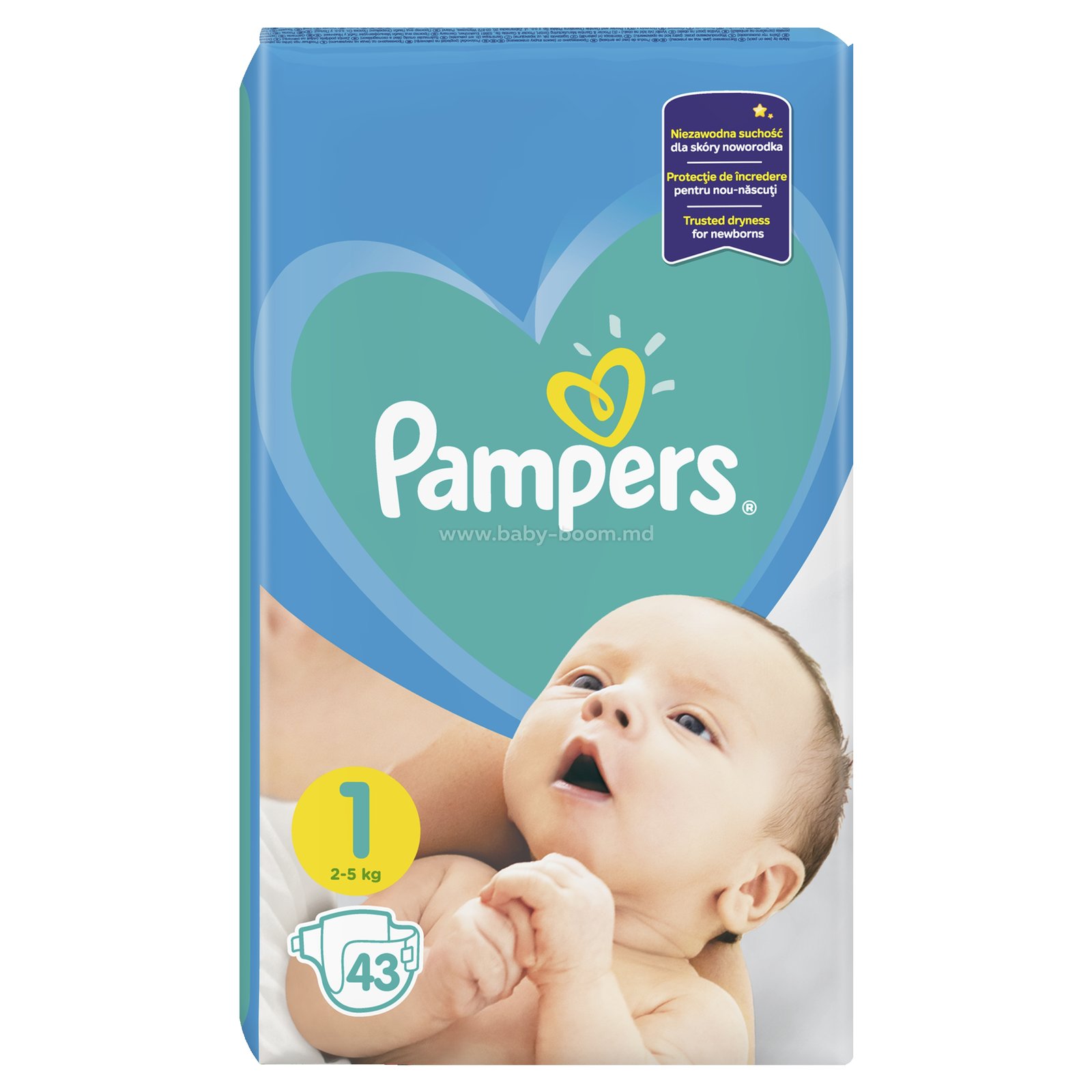 pampers new baby 1 2-5kg 43szt p&g-pampers